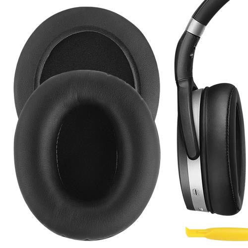 Geekria イヤーパッド QuickFit 互換性 パッド ゼンハイザー Sennheiser HD465, HD485 ヘッドホンに対応 パッド イヤー/イヤーカップ (プロテインレザー/ブラック)
