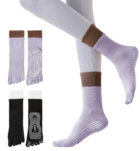 [GOKEI] ヨガソックス ピラティスソックス 5本指 滑り止め 抗菌防臭 汗対策 現役ピラティス講師監修 ピ..