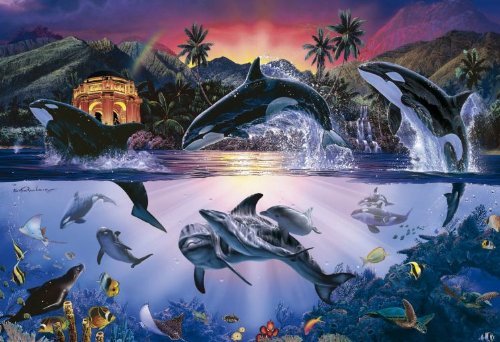 300ピース ジグソーパズル ラッセン オルカワールド2 (26x38cm)