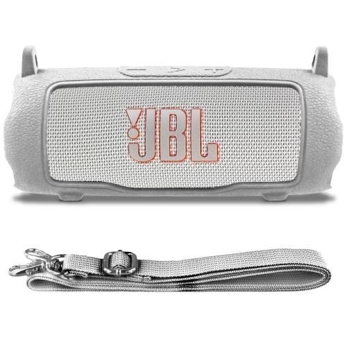 J BL FLIP 7 ポータブルスピーカーシリコンケース ショルダーストラップ付き,ホワイト‐co2CREA