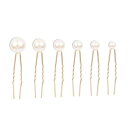 YFFSFDC パールピン 36本セット パール Uピン パーティ ヘアアクセサリー Uピン ヘアピン 髪留め 髪飾りパール 卒業式 入学式 成人式 結婚式 花嫁 撮影 和装 着物 普段使い