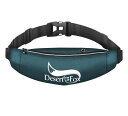 DesertFox ランニングポーチ 軽量 防水 揺れない ウエストポーチ iPhone スマホ対応 軽量 大容量 ウエストポーチ 防水 ランニング ポーチ 薄型 おしゃれ メンズ レディース XMY (孔雀色)