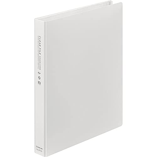 キングジム クリアファイル チャックタイプ 12ポケット A5タテ 白 8730-W