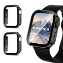 2枚セットKawoco アップルウォッチ 防水 カバー 保護 iWatch 45mm Series9 Series8 Series7 直角エッデザイン appl...