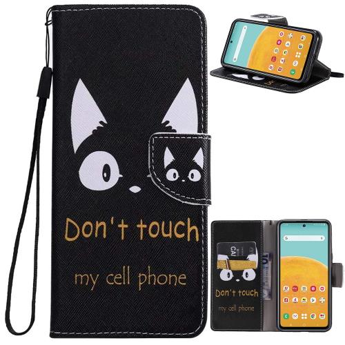 FOR Galaxy A52 5G SC-53B ケース スマホケース 手帳型 ケース FOR Galaxy A52 5G SC-53B カバー 猫 ストラップホール付きスタンド機能付き スマホカバー 財布型 マグネット付き シンプル カード収納 耐衝撃 PCduoduo