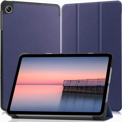2022年発売 OPPO Pad Air タブレット 10.36インチ 用のケース タブレット ケース 新型 FOR OPPO Pad Air 用のカバー スタンド機能付き 保護ケース 两つ折 マグレット開閉式 薄型 超軽量 全面保護型OPPO Pad Air 10.36インチ 用のスマートケース PCduoduo (ダークブルー)