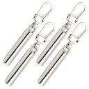 ファスナー 引き手 修理 交換用 ジッパー 4個セット DY.2ten ファスナー 修理キット チャックカバン 財布 衣類 靴 手作り 手芸 DIY 金属製 ジッパータブ プルタブ 交換用