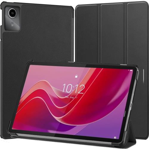 FOR Lenovo Tab M11/ Tab B11 / Tab K11 のケース タブレット ケース 新型 FOR NEC LAVIE Tab T11 11インチ のカバー スタンド機能付き 保護ケース 三つ折 マグレット開閉式 薄型 超軽量 全面保護型 Tab M11/B11/K11 10.95インチ 2024発売 のスマートケース PCduoduo (ブラッ