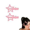 EZ PEACH ヘアクリップ メタル 星 ヘアピン 前髪クリップ ヘアアクセサリー 女の子 髪飾り 可愛い おしゃれ 誕生日 hair clip ヘアピン 大...