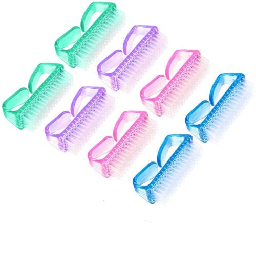 爪ブラシ 8個入りネイルブラシ ハンドルネイルブラシ クリーナーネイルブラシ 爪ブラシ 手洗い ブラシ ..