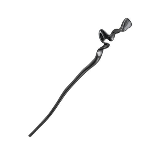 EZ PEACH かんざし スティック かんざし ヘアスティック 一本挿し シンプル ヘアアクセサリー 浴衣 ゆかた (Hematite)