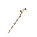EZ PEACH かんざし スティック かんざし ヘアスティック 一本挿し シンプル ヘアアクセサリー 浴衣 ゆかた (Gold)