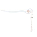 EZ PEACH べっ甲風 スティック かんざし ヘアスティック 一本挿し シンプル ヘアアクセサリー 浴衣 ゆかた (花々/桜02)