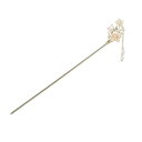 EZ PEACH かんざし スティック かんざし ヘアスティック 簪 花 簪パーツ 一本挿し シンプル ヘアアクセサリー 浴衣 ゆかた 和装小物 (桜々/蝶-灰...