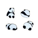 ブローチ エナメル ラペル ピン キュート 合金 猫熊 パンダ かわいい動物 ラペルピン アクセサリー バックパックバッジ 衣類 バッグ ジャケット卒業式 誕生日プレゼント バックパック ピン ジャケット用 帽子 装飾 (4枚セット)