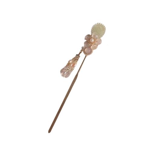 EZ PEACH かんざし スティック かんざし ヘアスティック 簪 花 パール 簪パーツ 一本挿し シンプル ヘアアクセサリー 浴衣 ゆかた 和装小物 (飴玉...