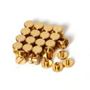 シカゴスクリュー 20個入り 8×4×3mm 真鍮組ネジ コンチョ バッグ ベルト 底びょう リベット スタッズ パーツ 鋲 リベット スタッド ネジ式 レザークラフト DIY ハンドメイド パーツ