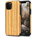 Tasikar iPhone 11 Pro ケース 超薄 天然木製ケース アイフォン11 Pro用(チーク)