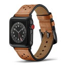 Tasikar コンパチブル Apple Watch バンド 49mm 45mm 44mm 42mm 高級 本革デザインバンド 本革 交換バンド Apple Watch Ultra2 Ultra (49mm) シリーズ9/8/7 (45mm) SE シリーズ6/5/4 (44mm) シリーズ3/2/1 (42mm)用 (ブラウン)