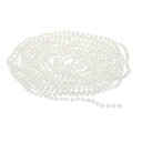 PATIKIL ビーズチェーン 手芸 パールビーズ 長さ5 M 直径6 mm パールシャワー アクセサリーパーツ ハンドメイドチェーン 手芸資材 ネックレスチェーン ブレスレットチェーン 初心者向け クリスマスツリー用 ホワイト