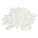 PATIKIL シリコンラバーバンドリング 200個 ノンスリップ 12.56 mm フラット ホワイト 本 アート ボックス コードラッピング バッグラップ用