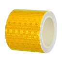 PATIKIL 反射テープ 2 x 10フィート 防水自己接着性 高い視認性 安全警告テープ トラック トレーラー 車両用 ゴールドイエロー