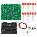 PATIKIL はんだ付け練習ボード 1セット 電子キット 試作PCBボード DIY 溶接回路 LED 回転風車 SMT 初心者 教育実験用