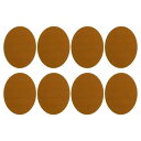 PATIKIL アイロンで貼るパッチ 8個セット ベルベット製エルボーニーパッチ 衣類 修理と装飾に最適 ベージュ色(3)