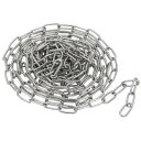 PATIKIL 3 M x 15 mm x 1.5 mm ステンレス鋼リンクチェーン 304ステンレス鋼 メタルチェーン 小型リンク プルーフコイルチェーン 軽...