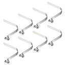 PATIKIL 10x8mm カヤックパドルスナップ 8個入り ポールプッシュボタン スプリングクリップ 鋼 中空ボタン ロッキングチューブ シングルピン キャンプ用オーニングテントポール