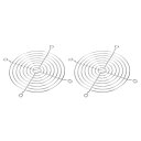 PATIKIL 120mm ファンフィンガーグリル 2個入り 304ステンレス鋼 グリル プロテクター ガード ファン 保護カバー 120x120mm ファン DIY 機器 コンピューター シルバー(2)