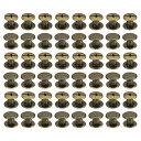 PATIKIL 50セット シカゴスクリュー M5x4mm シカゴスクリュー フィ リップスバインディングポストスクリューボルト レザーリベット ファスナー コ...