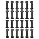 PATIKIL 24セットのシカゴスクリュー 20mm l シカゴスクリュー バインディングポスト スクリューボルト レザーリベット ファスナー コネクター レ...