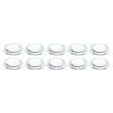 PATIKIL 直径25 mm 高さ8 mm 平凸レンズ 10個 アクリル LED光学凸コンデンサレンズ LED 懐中電灯 自転車ヘッドランプ用 透明