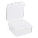 PATIKIL 収納ケース 45x20 mm 8個 クリア貯蔵容器 ヒンジ付きのふた プラスチック 正方形ボックス ビーズ アート 工芸用