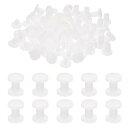 PATIKIL 7mm シカゴスクリュー 40セットのプラスチックシカゴスクリュー スロットドヘッド バインディングポスト 5.5mm OD スクリューボルト ...