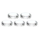 PATIKIL 直径33 mm 高さ8.5 mm 平凸レンズ 5個 アクリル LED光学凸コンデンサレンズ LED 懐中電灯 自転車ヘッドランプ用 透明
