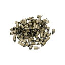 PATIKIL 100個セット コードエンドキャップ 4mm エンドキャップ バケットビーズ 組紐エンドキャップ レザーコード タッセル ジュエリーメイキング 4.5mm 長さ ブロンズ