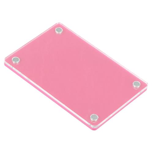 PATIKIL 76 mm 磁気フォトフレーム 2個 インスタントカメラ アクリル ミニフォトフレーム 冷蔵庫テーブ..