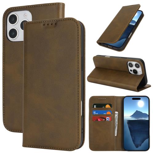 iPhone 16 Pro Max 用 ケース 手帳型 アイフォン 16プロマックス カバー アイホン16proMax 手帳ケース いPhone16proMax 手帳型ケース iphone 16 pro max case zouzt 合成皮革 財布型 カード収納 ベルトなし 内蔵マグネット 横置きスタンド機能 二つ折り 手作り 大人っぽい 落(2)