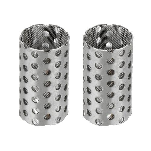 PATIKIL 15mm OD ストレーナーメッシュ2個 27mm H 80メッシュスクリーンY字型ストレーナーフィルターバ..