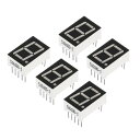 PATIKIL LED表示デジタルチューブ 5個 共通アノード 7セグメント 10ピン 1ビット 2.1V 14 mm桁の高さ LED表示モジュール 電子ドライバーボード用 レッド