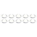PATIKIL 直径10.3 mm 高さ4.2 mm 平凸レンズ 10個 アクリル LED光学凸コンデンサレンズ LED 懐中電灯 自転車ヘッドランプ用 透明