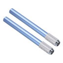 PATIKIL 鉛筆エクステンダー 2個 アート 調節可能な金属製鉛筆ホルダー 延長ペンスリーブ ショート鉛筆 クレヨン 色鉛筆 ライティングデスク オフィス用 ブルー