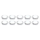 PATIKIL 直径23 mm 高さ8 mm 平凸レンズ 10個 アクリル LED光学凸コンデンサレンズ LED 懐中電灯 自転車ヘッドランプ用 透明