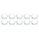 PATIKIL 直径15 mm 高さ5 mm 平凸レンズ 10個 アクリル LED光学凸コンデンサレンズ LED 懐中電灯 自転車ヘッドランプ用 透明