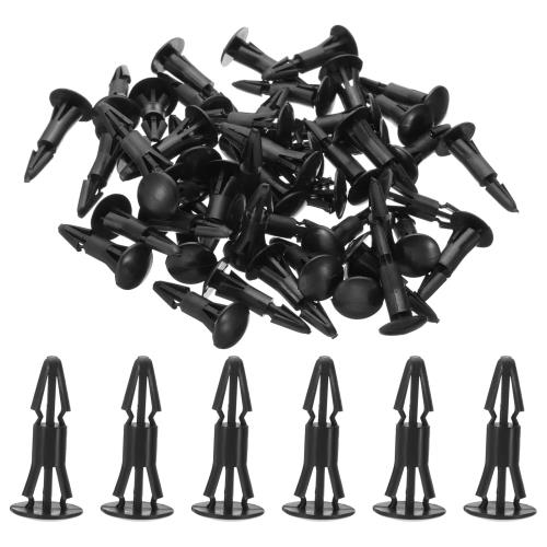 PATIKIL PCBサポートスペーサー 50個入り10mm/0.39サポート高さPCBスタンドオフ絶縁基板スタンドカラムラウンドヘッドプラスチックサポートPCB PCボード用 黒