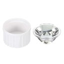 PATIKIL 20 mm LEDレンズ 5度 プラスチックホルダー付き 8セット アクリル 光学レンズ 1W 3WハイパワーLEDライト用 ホワイト 透明 ホワイト