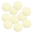 PATIKIL 10cm ハニカムボール ポンポンフラワーボール 10個パックパーティーハンギングペーパーフラワーボールデコレーション誕生日 飾り付け 結婚式ホームバックドロップデコレーション ベージュ