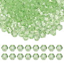 PATIKIL ビーズ 手芸 3 mm アクリル 約600個 ガラスビーズ ブレスレット ネックレス アクセサリー 手作り ハンドメイド ライト緑